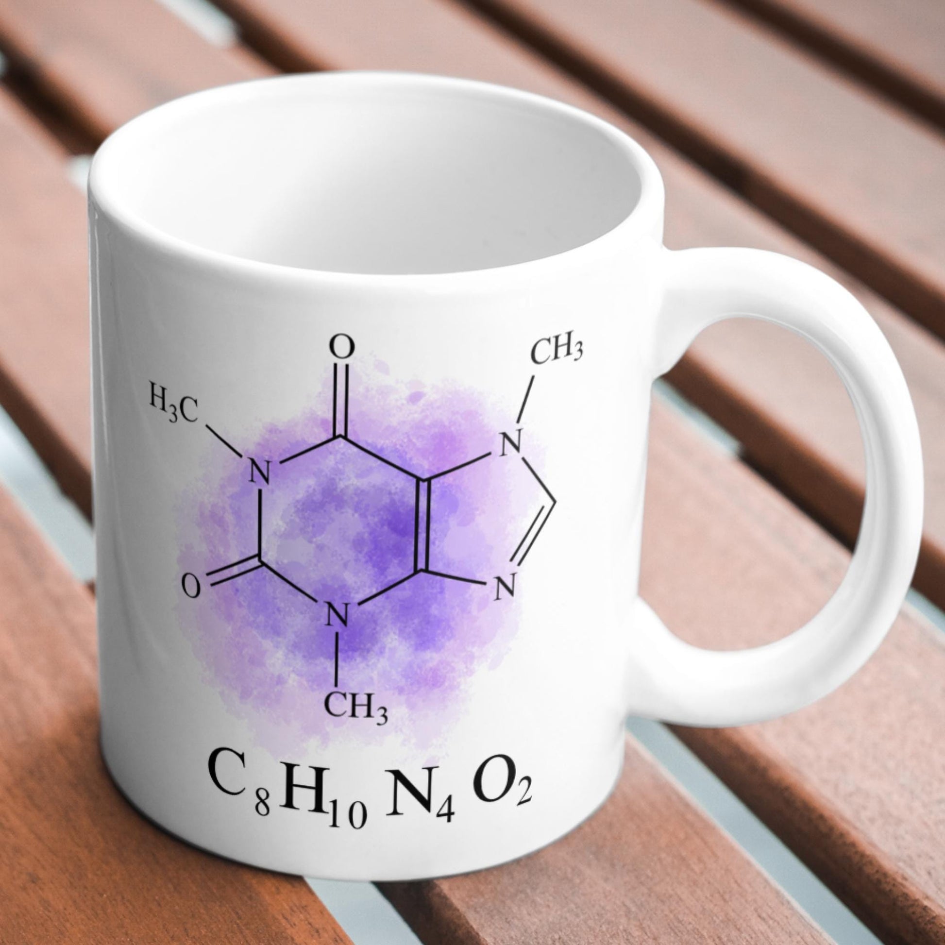 Caffeine Formula Mug, Chemistry Gift, Multi Colour Options, Science Mug