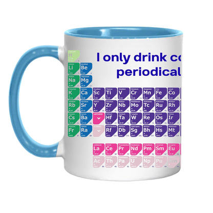 Personalised Periodic Table Mug, Chemistry Gift, Multi Colour Options, Science Mug
