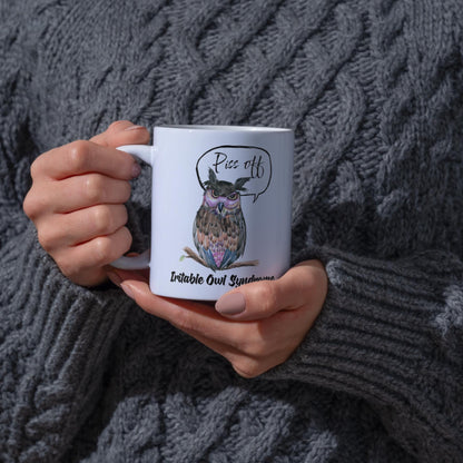 Owl Mug, Funny Coffee Cup, Great Gift For Owl Lovers, Irritable Owl, Rude Mug
