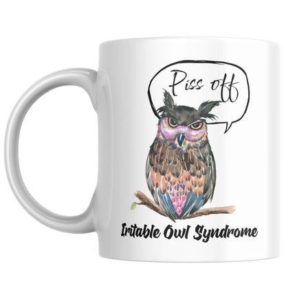 Owl Mug, Funny Coffee Cup, Great Gift For Owl Lovers, Irritable Owl, Rude Mug