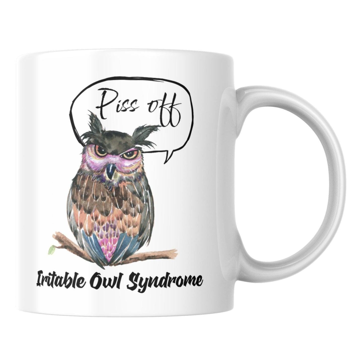 Owl Mug, Funny Coffee Cup, Great Gift For Owl Lovers, Irritable Owl, Rude Mug
