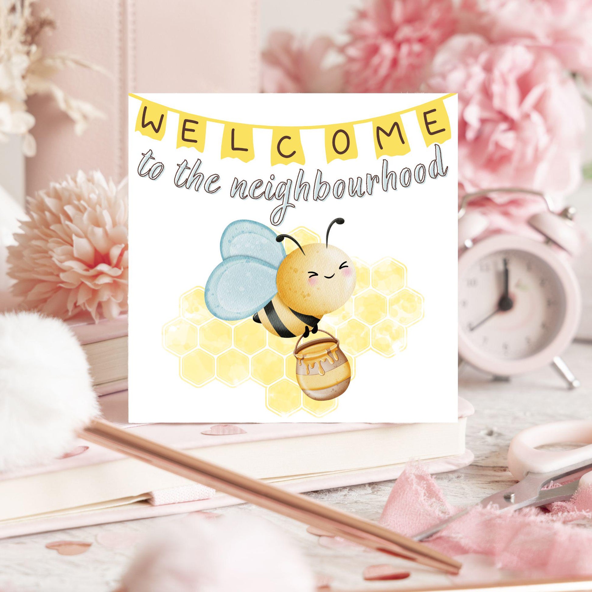 Welcome Neighbour, Moving house Card, Moving in Card, New Neighbour, Introduction Card