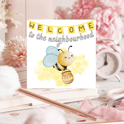 Welcome Neighbour, Moving house Card, Moving in Card, New Neighbour, Introduction Card