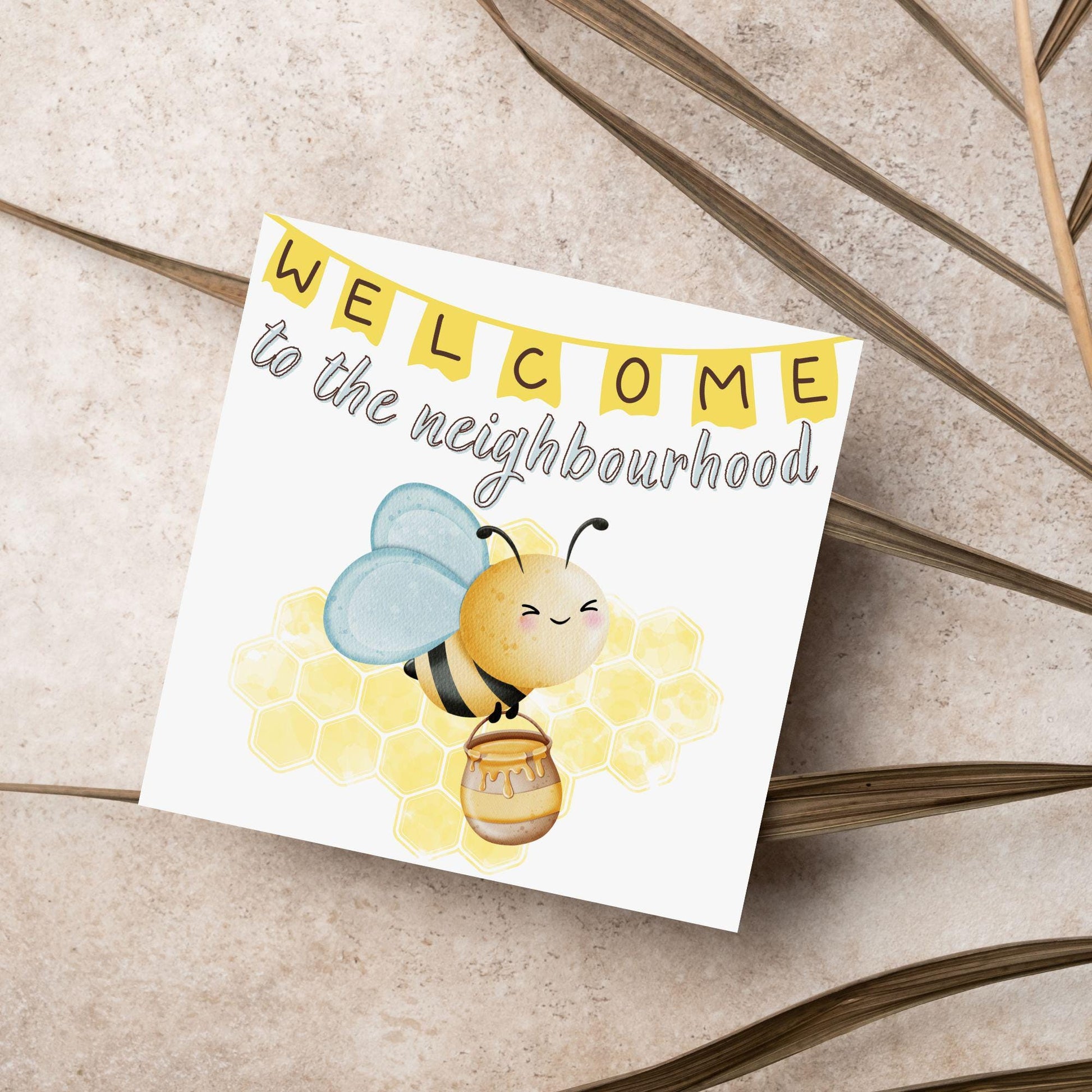 Welcome Neighbour, Moving house Card, Moving in Card, New Neighbour, Introduction Card