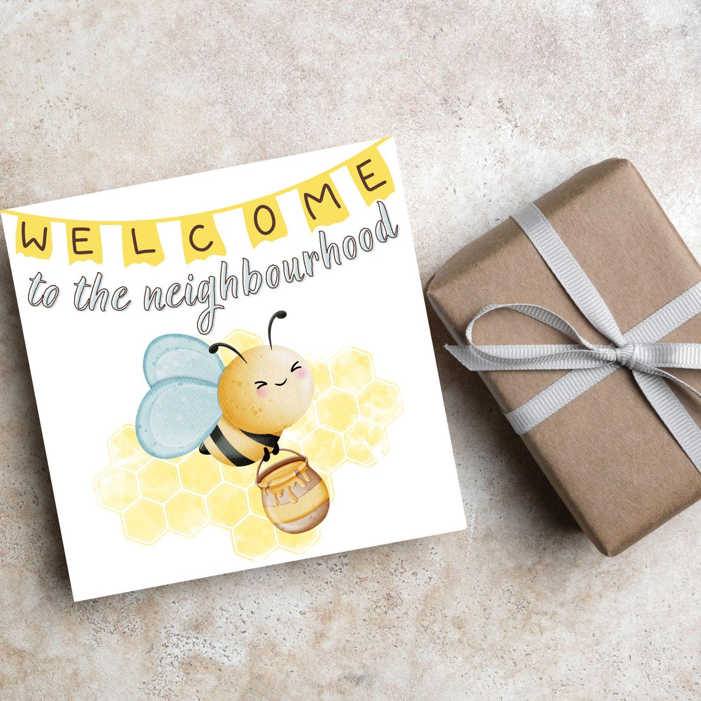 Welcome Neighbour, Moving house Card, Moving in Card, New Neighbour, Introduction Card