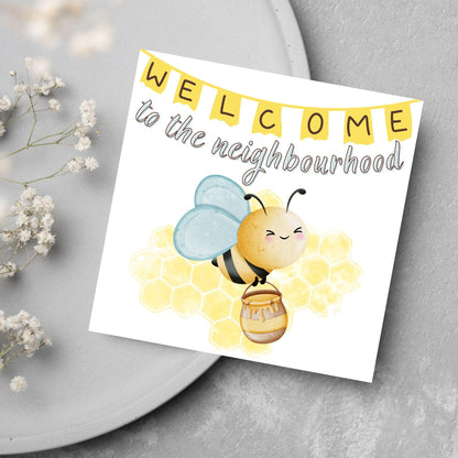 Welcome Neighbour, Moving house Card, Moving in Card, New Neighbour, Introduction Card