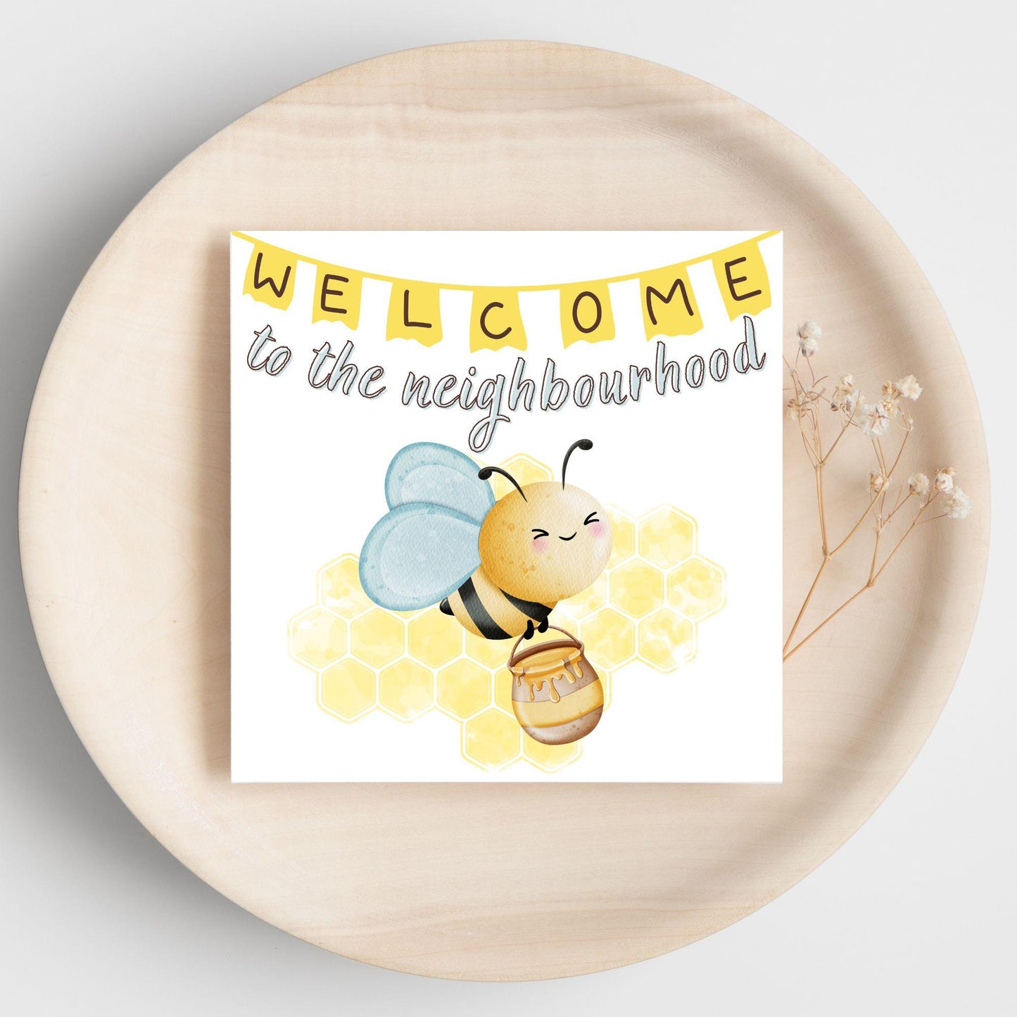 Welcome Neighbour, Moving house Card, Moving in Card, New Neighbour, Introduction Card
