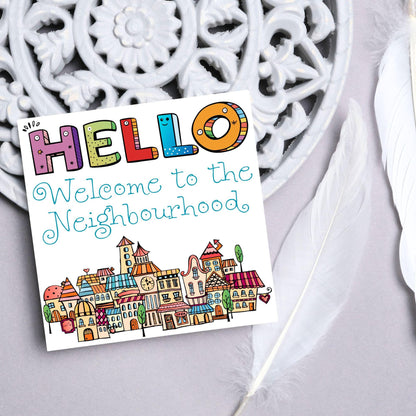 Welcome Neighbour, Moving house Card, Moving in Card, New Neighbour, Introduction Card
