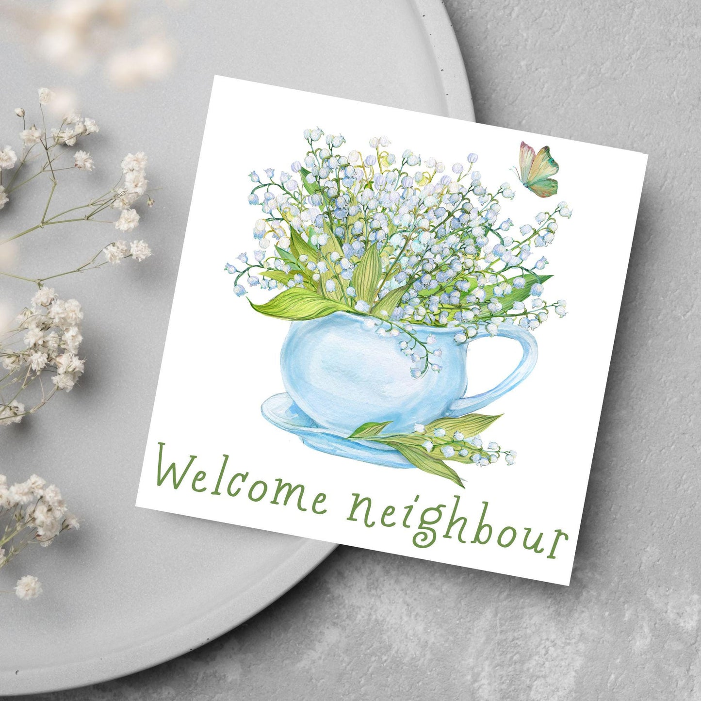 Welcome Neighbour, Moving house Card, Moving in Card, New Neighbour, Introduction Card
