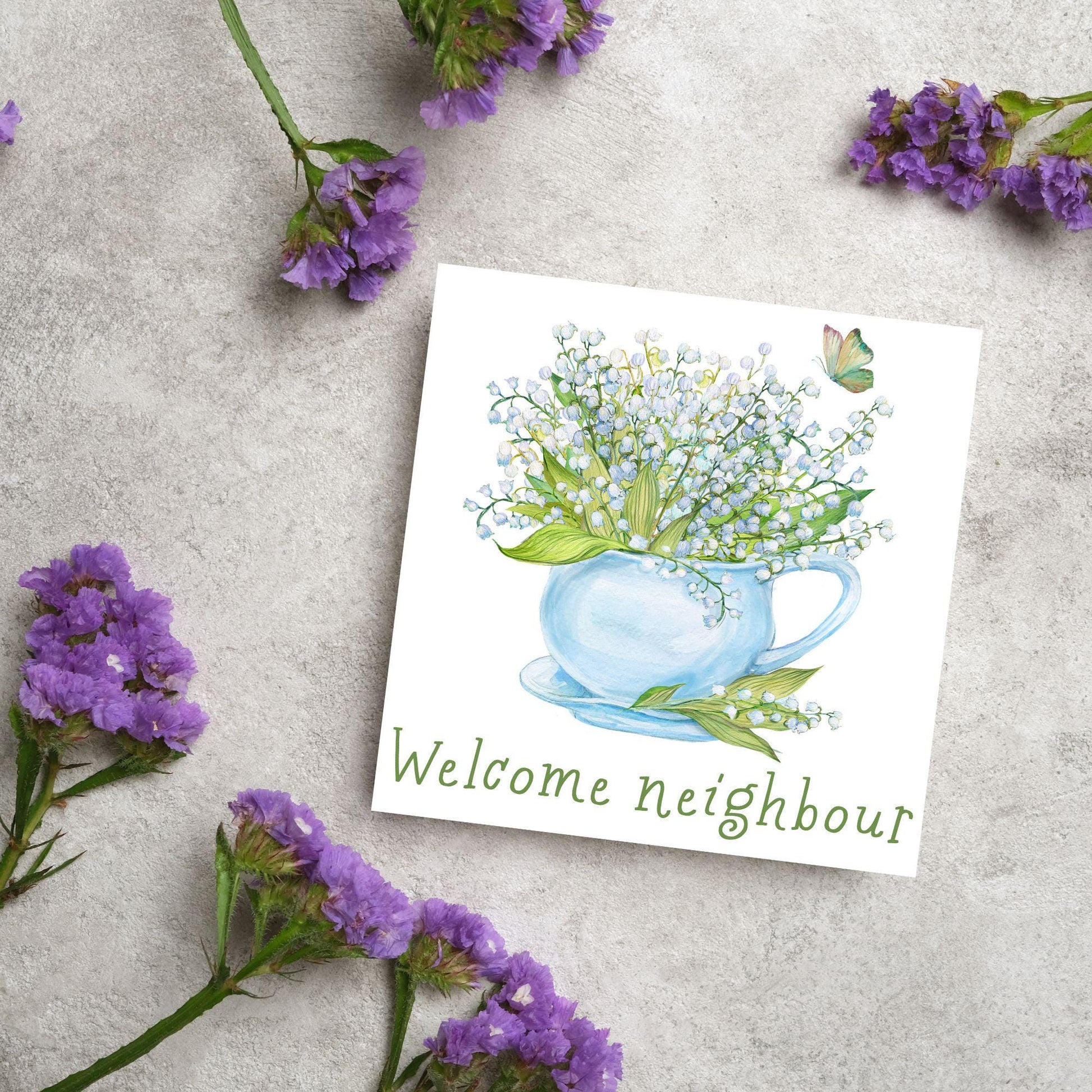Welcome Neighbour, Moving house Card, Moving in Card, New Neighbour, Introduction Card