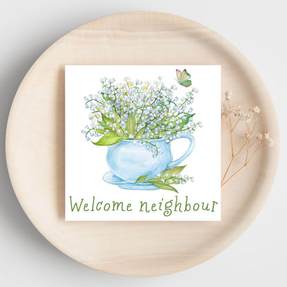 Welcome Neighbour, Moving house Card, Moving in Card, New Neighbour, Introduction Card
