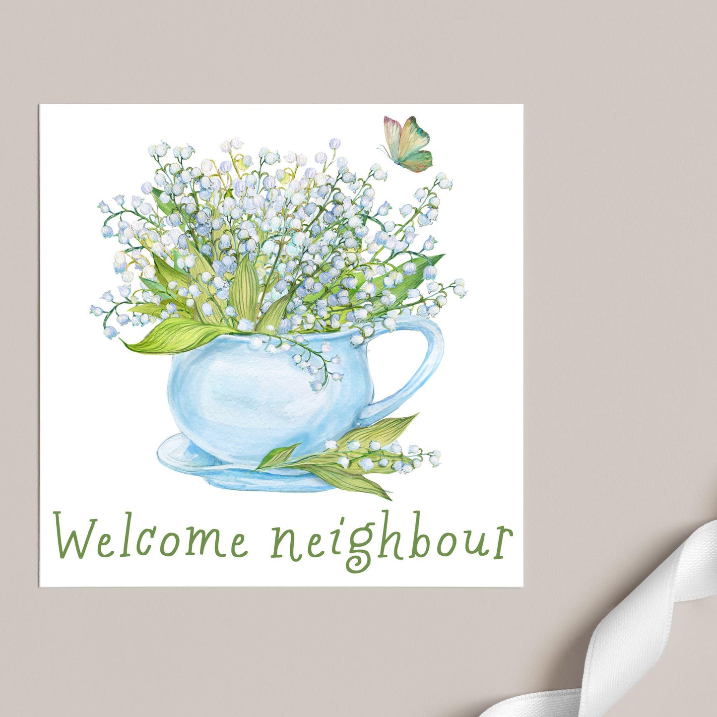 Welcome Neighbour, Moving house Card, Moving in Card, New Neighbour, Introduction Card