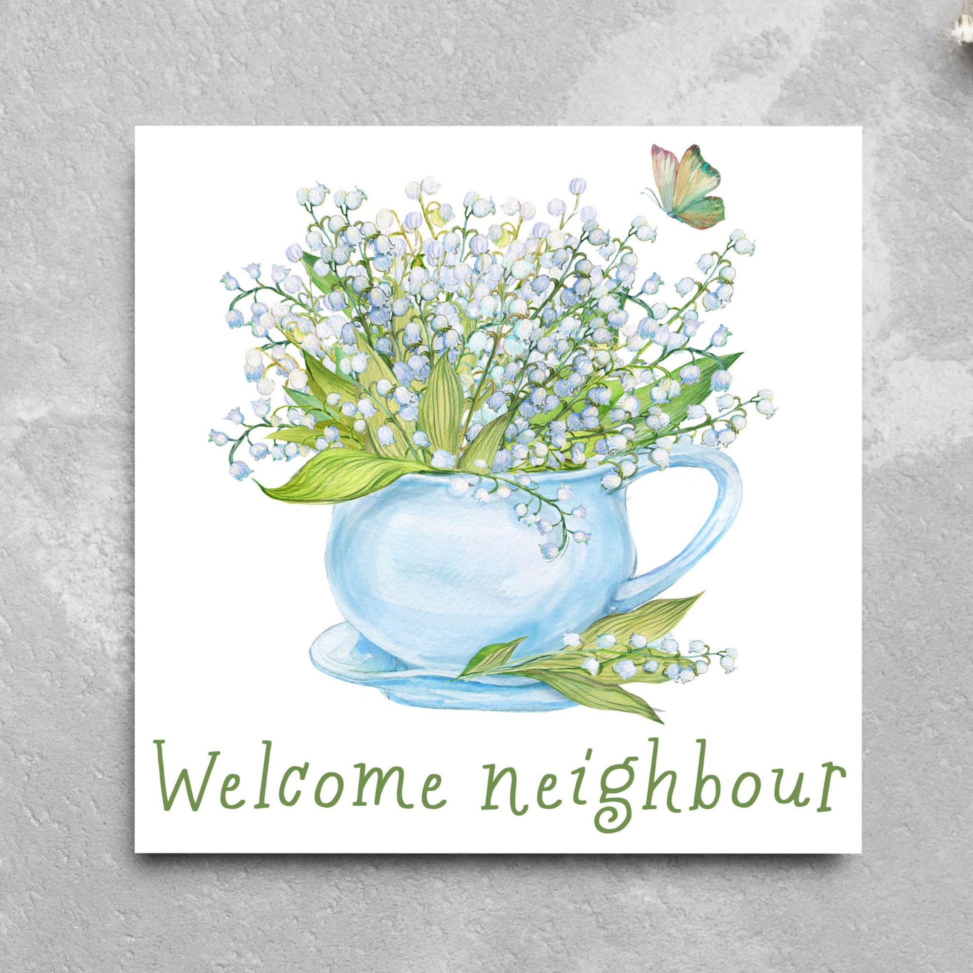 Welcome Neighbour, Moving house Card, Moving in Card, New Neighbour, Introduction Card