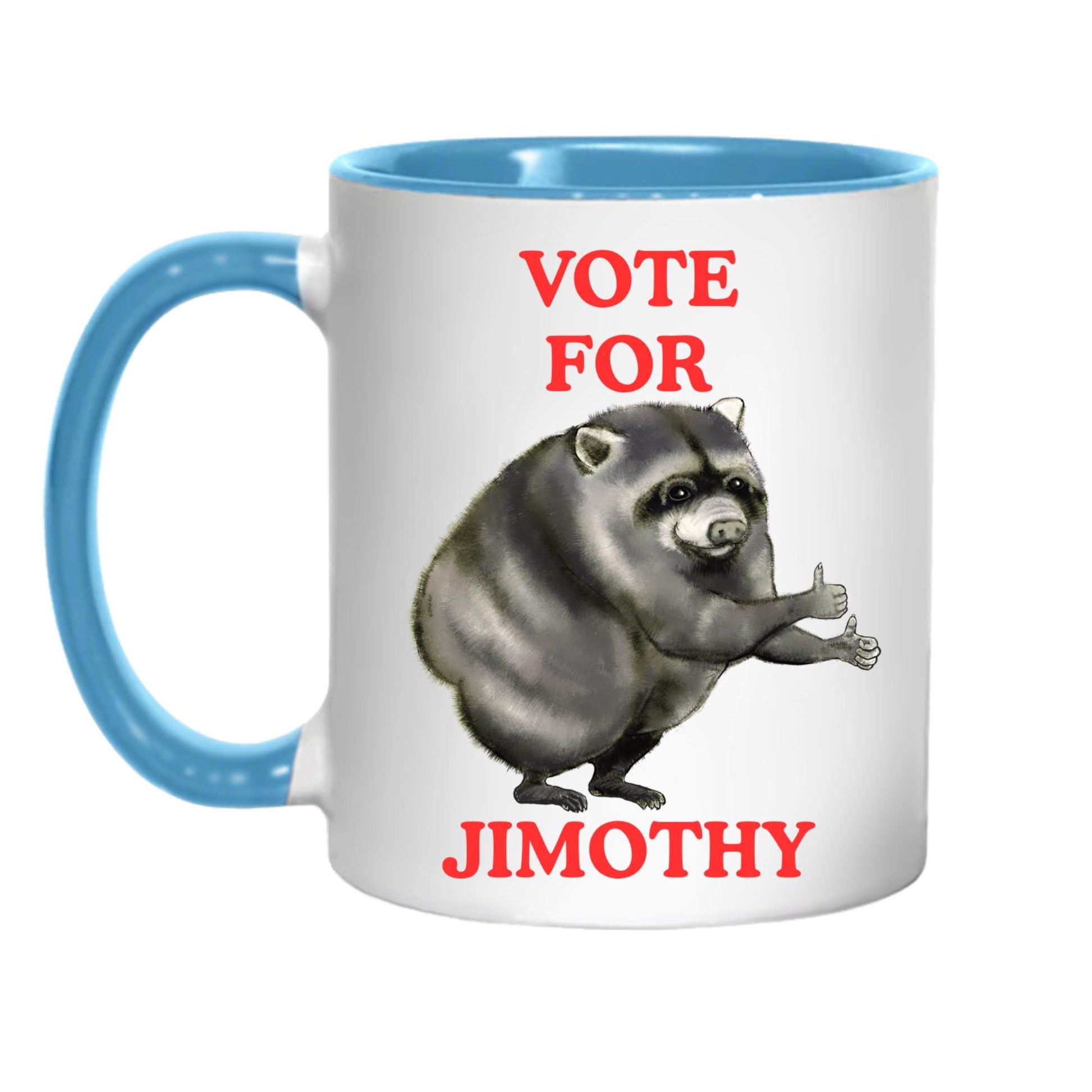 Jimothy Raccoon Mug, Seattle Viral Raccoon, Funny Meme Mug, Choice of Colours