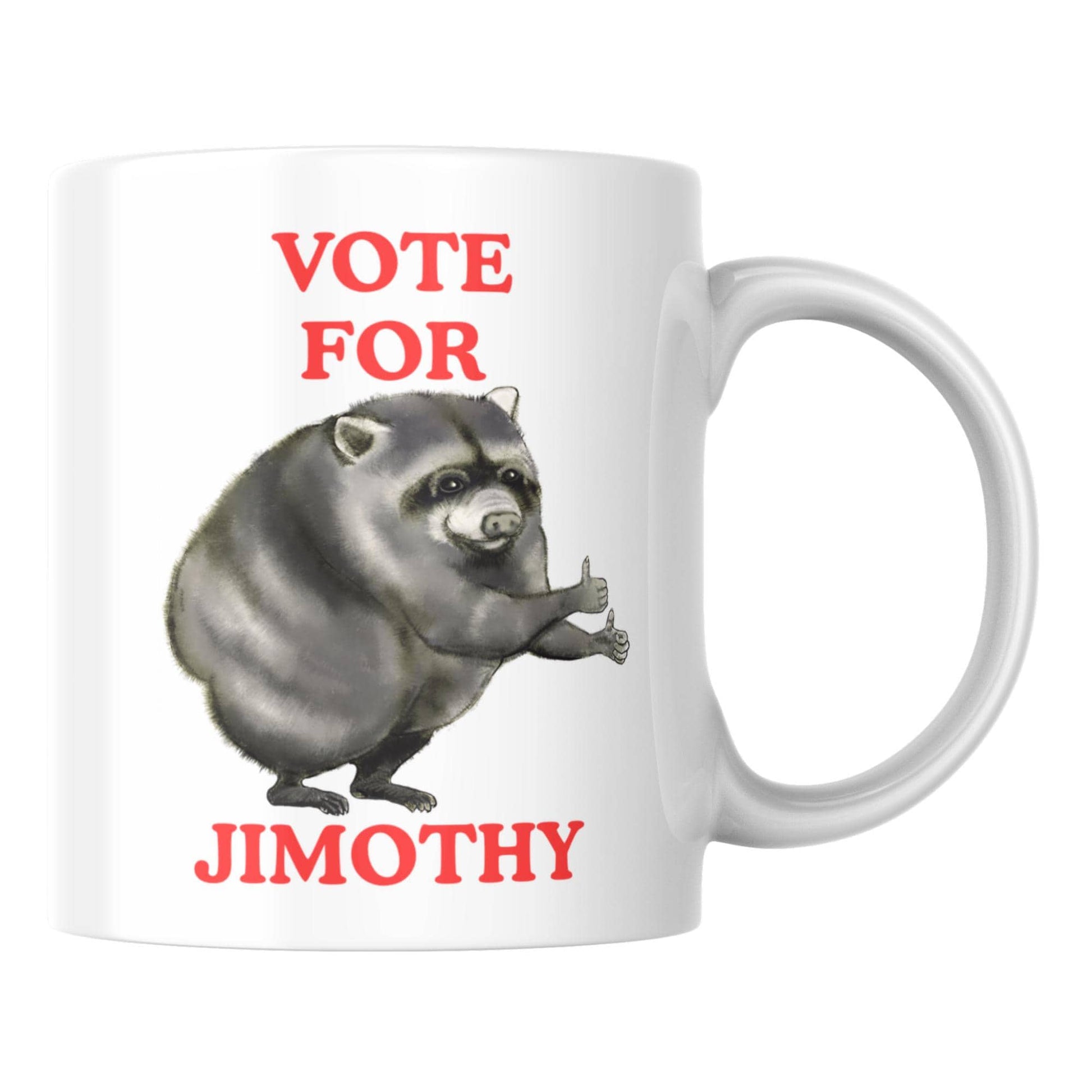 Jimothy Raccoon Mug, Seattle Viral Raccoon, Funny Meme Mug, Choice of Colours