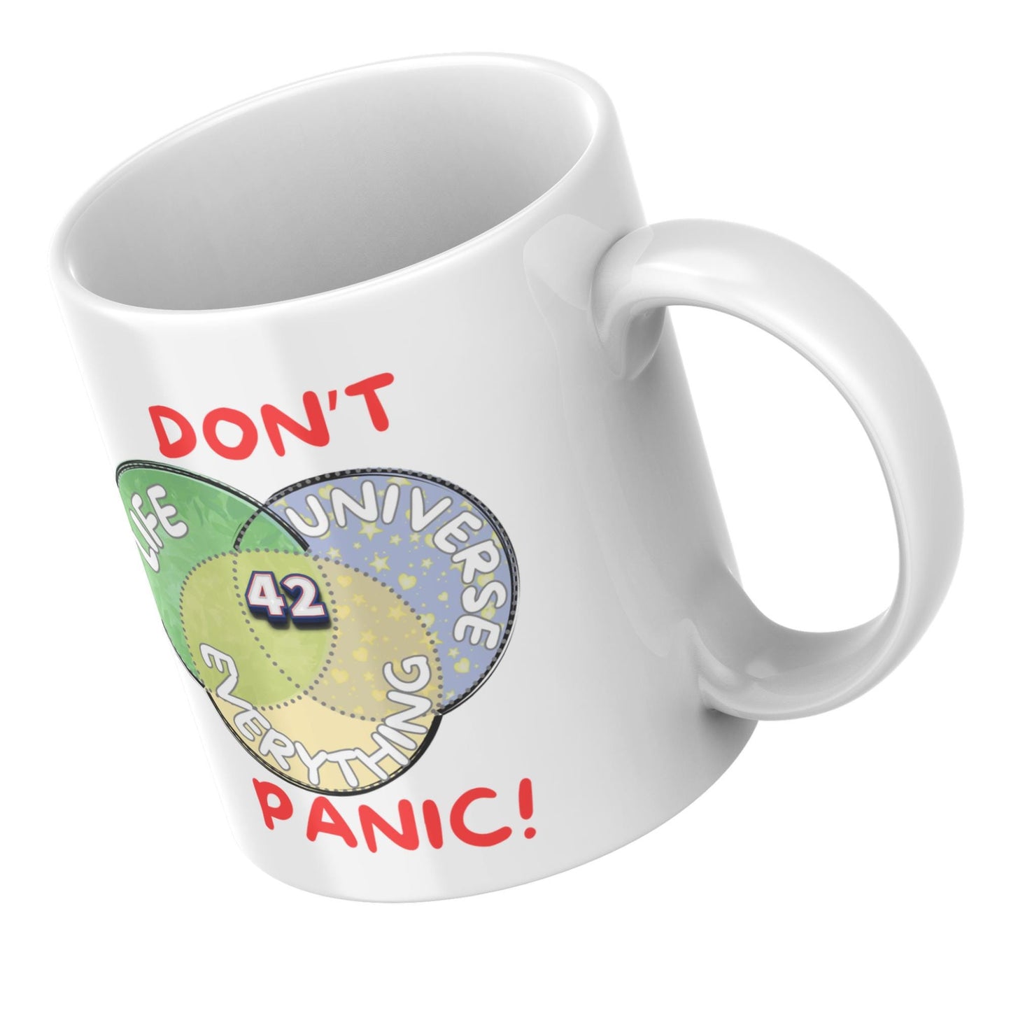 Meaning of Life Mug, Great Gift Mug, Number 42, Hitchhiker's Guide - Multi Colour Options