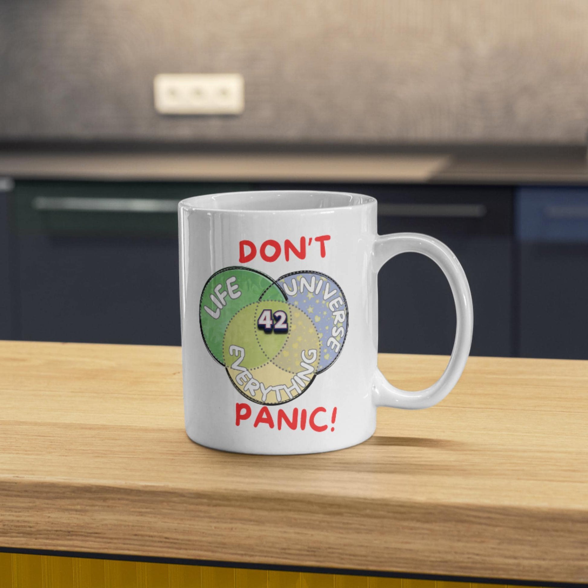 Meaning of Life Mug, Great Gift Mug, Number 42, Hitchhiker's Guide - Multi Colour Options