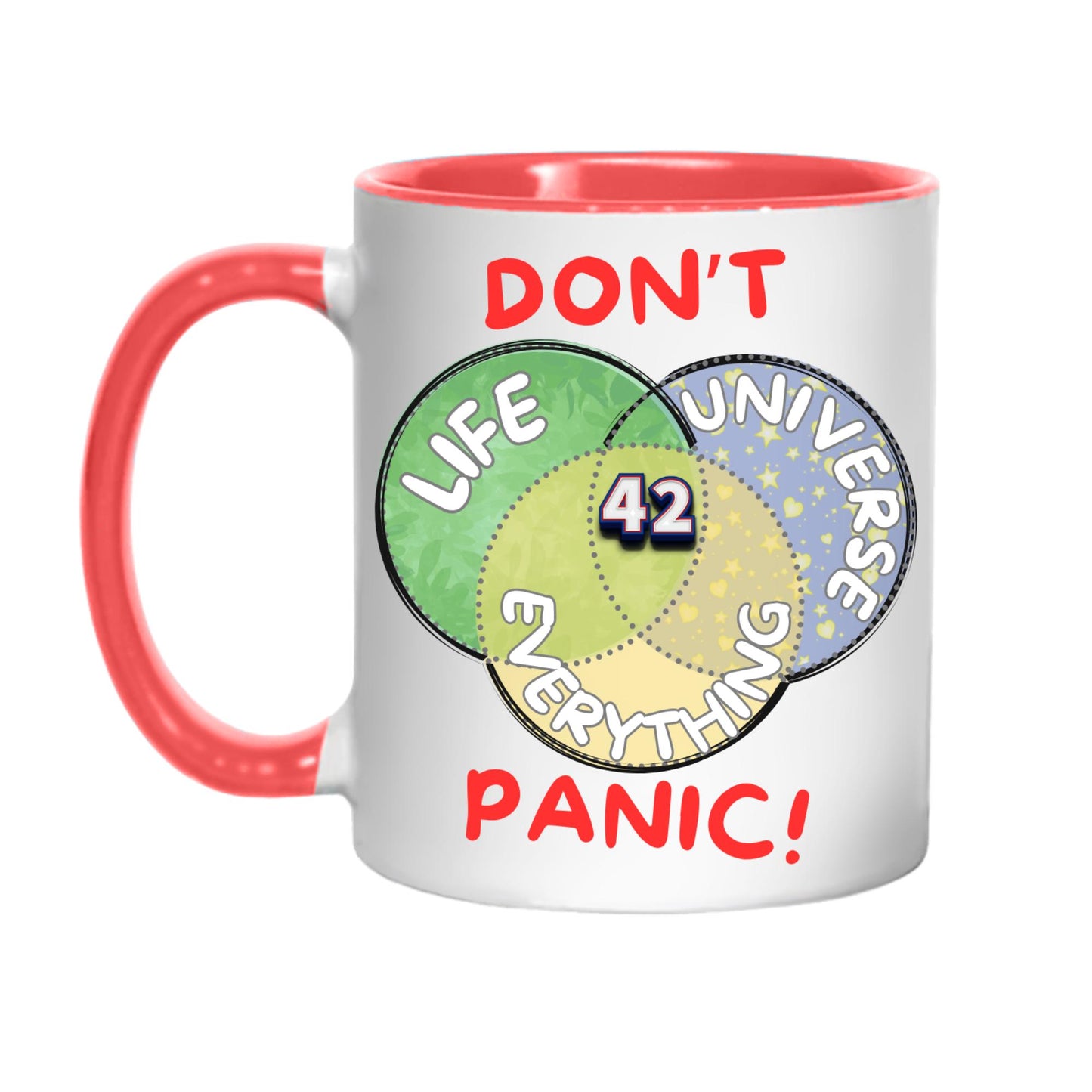 Meaning of Life Mug, Great Gift Mug, Number 42, Hitchhiker's Guide - Multi Colour Options