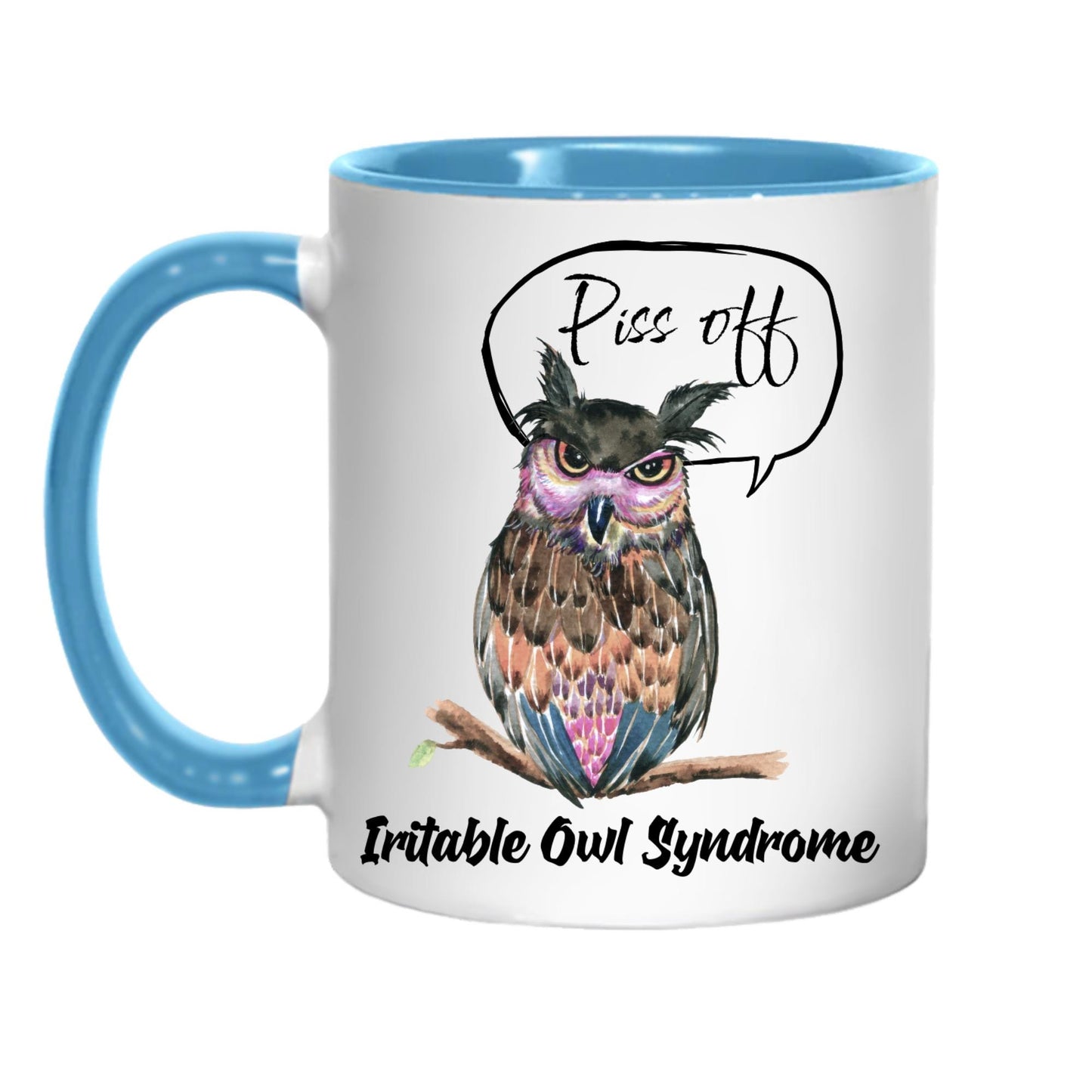 Owl Mug, Funny Coffee Cup, Great Gift For Owl Lovers, Irritable Owl, Rude Mug