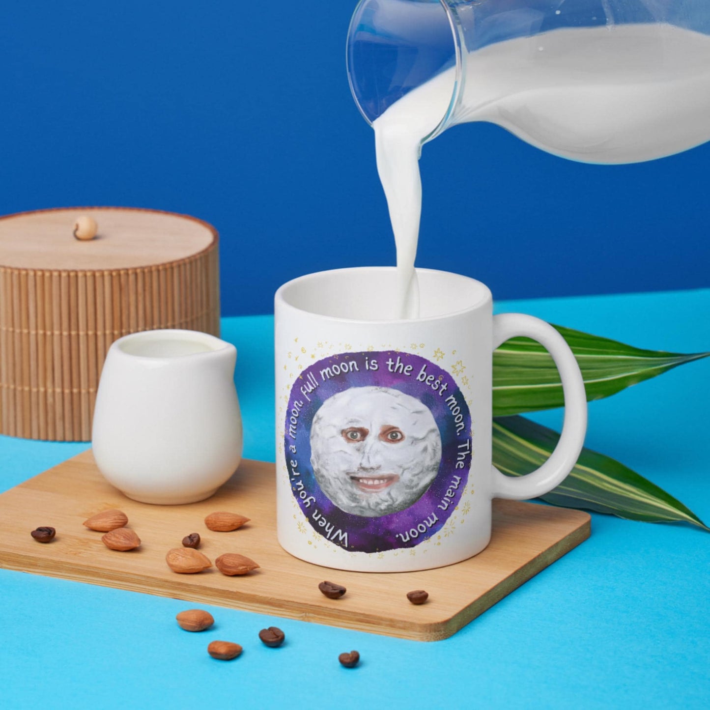 The Mighty Boosh Mug, Moon Mug, Noel Fielding, Surreal TV, Birthday Gift For Boosh Fan - Multi Colour Options