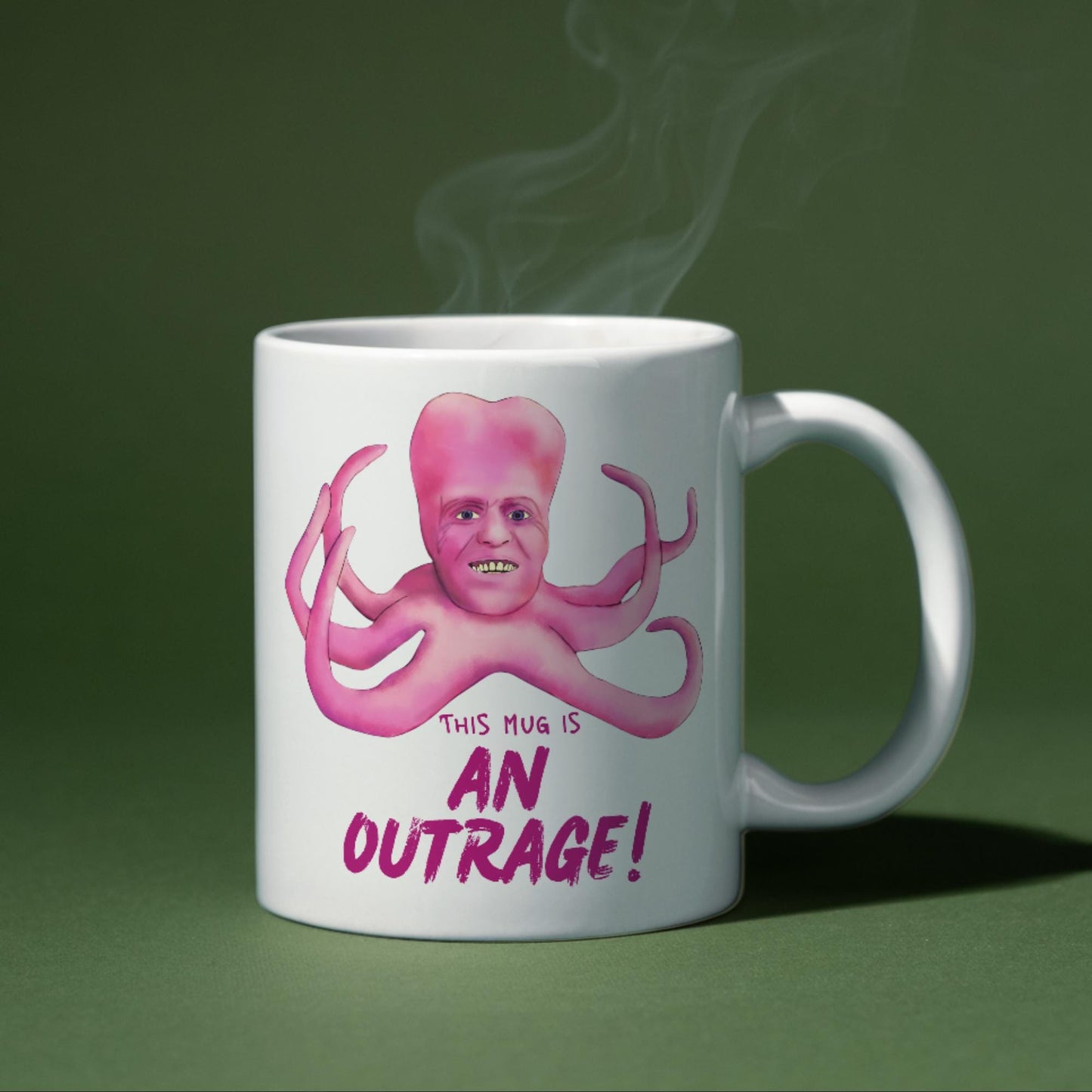 The Mighty Boosh Mug, Tony Harrison Outrage, Noel Fielding, Surreal TV, Birthday Gift For Boosh Fan - Multi Colour Options