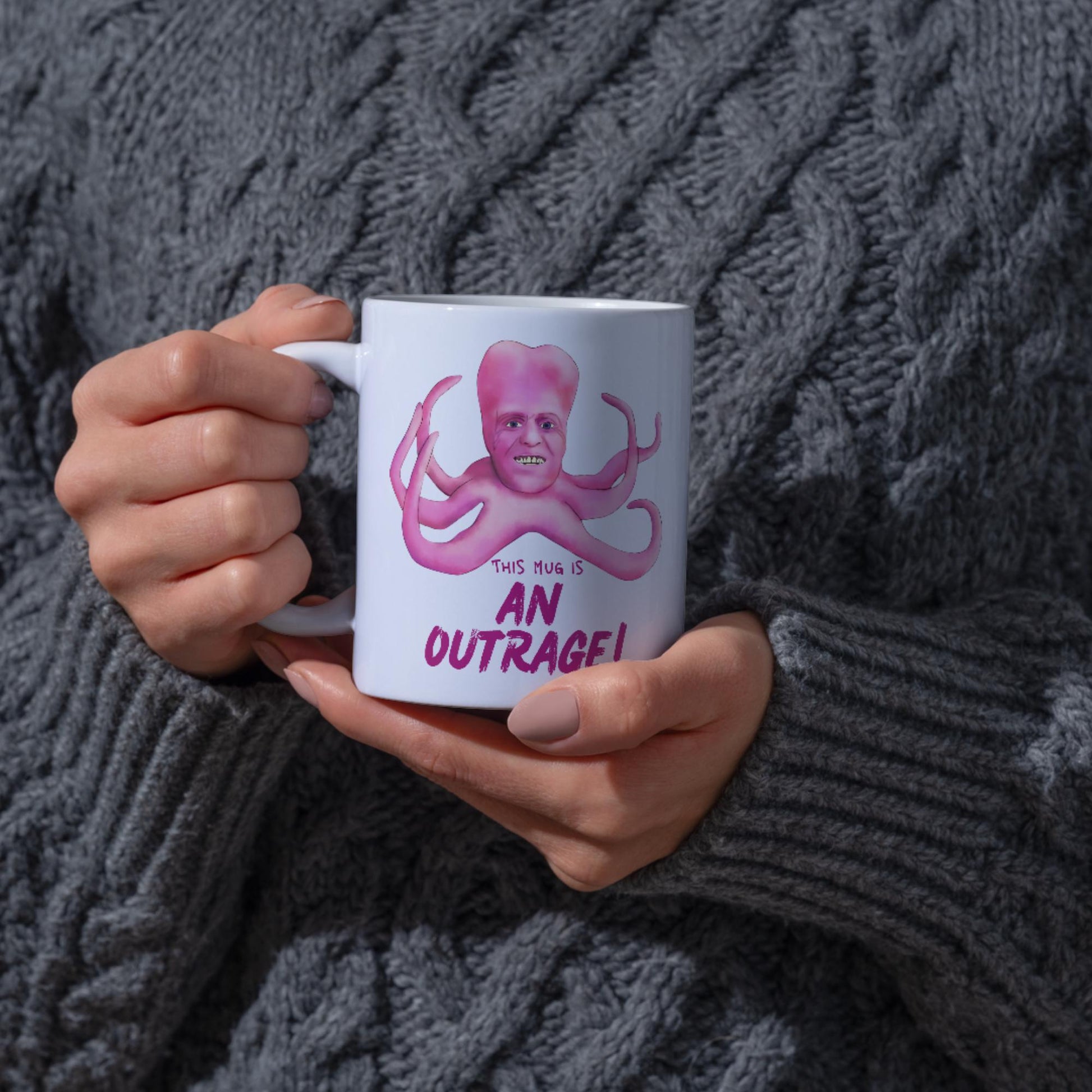 The Mighty Boosh Mug, Tony Harrison Outrage, Noel Fielding, Surreal TV, Birthday Gift For Boosh Fan - Multi Colour Options