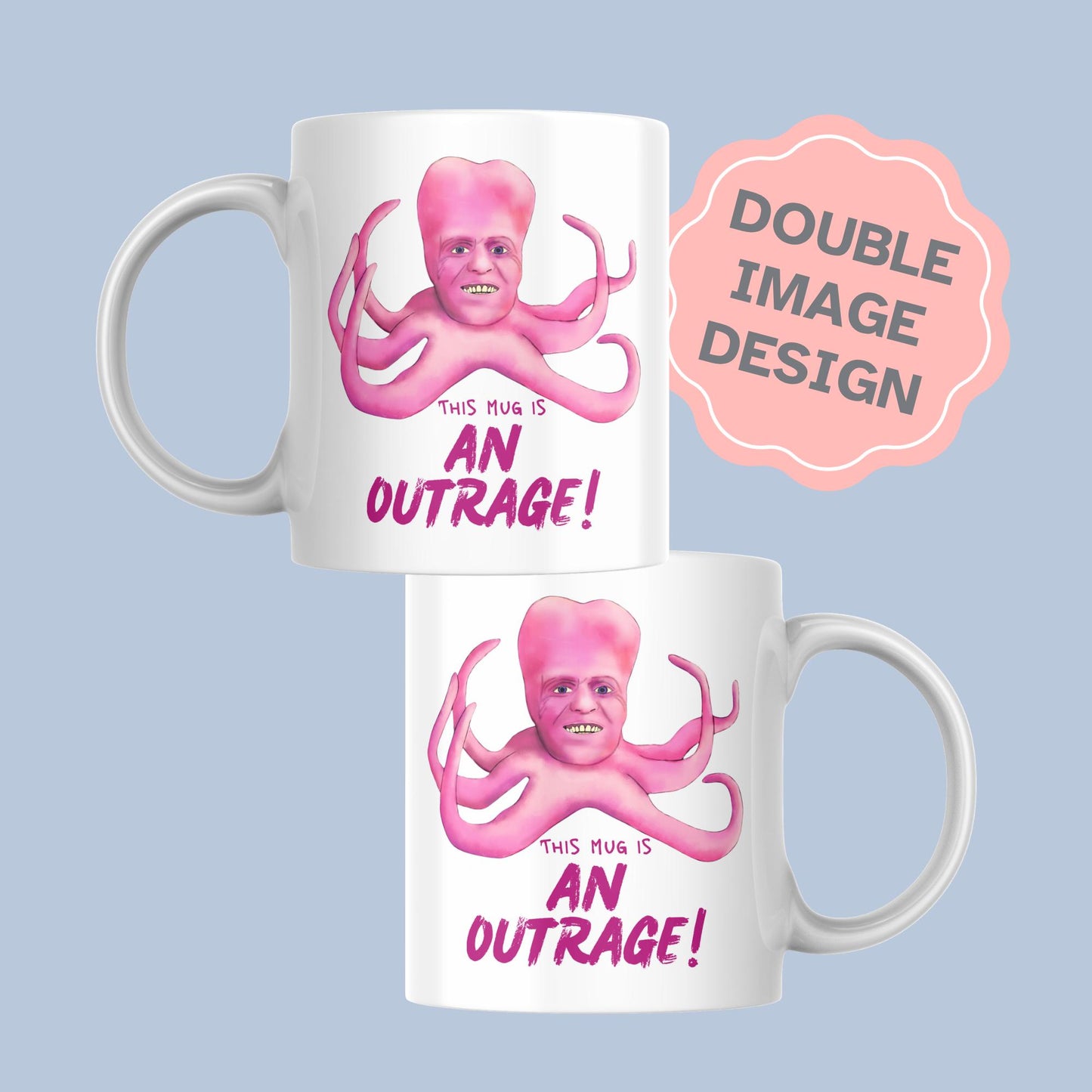 The Mighty Boosh Mug, Tony Harrison Outrage, Noel Fielding, Surreal TV, Birthday Gift For Boosh Fan - Multi Colour Options
