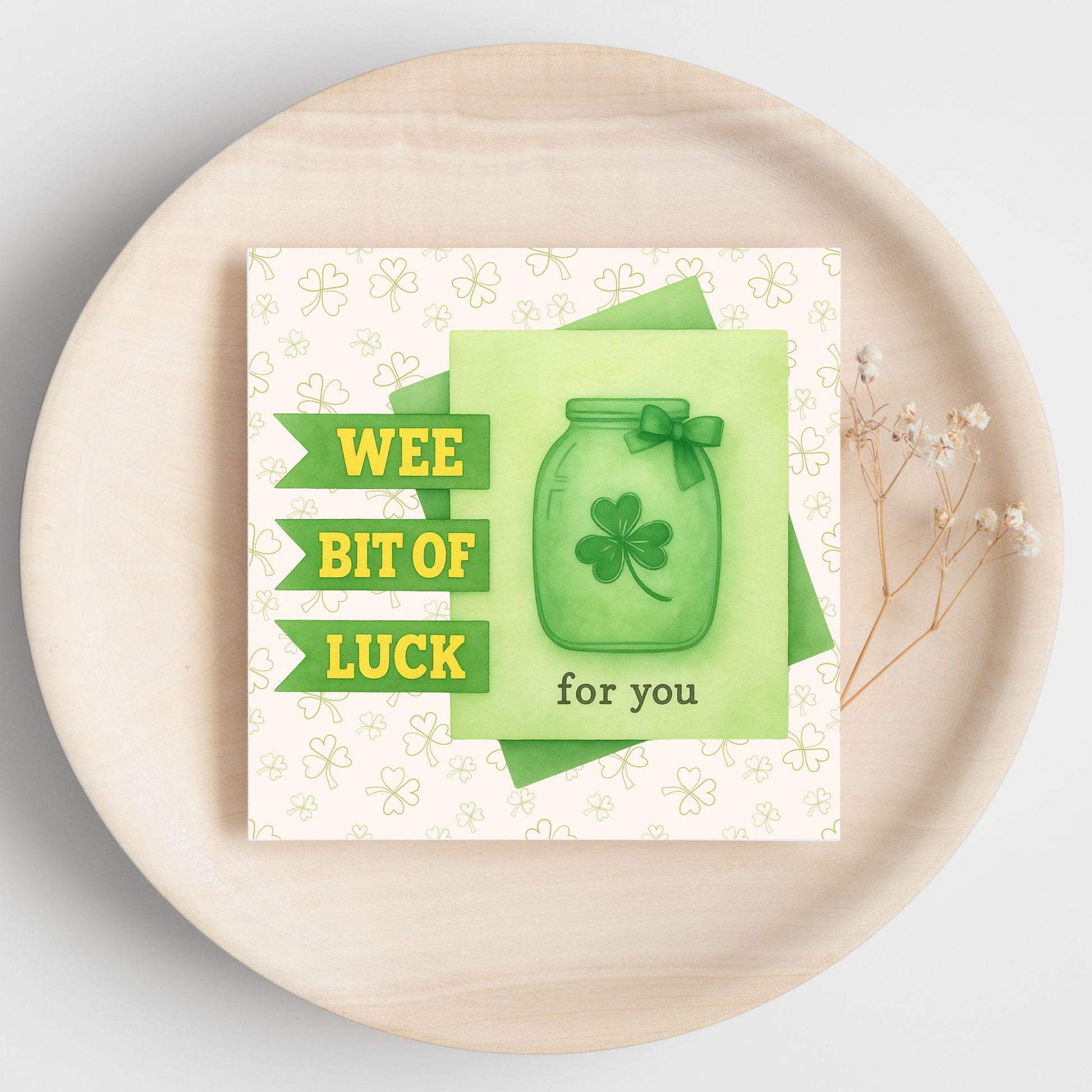 Good Luck Card, Exam Card, Lucky Clover Card, Driving Test, Travelling Card, New Job Card, Emigrating Card, Leaving Card