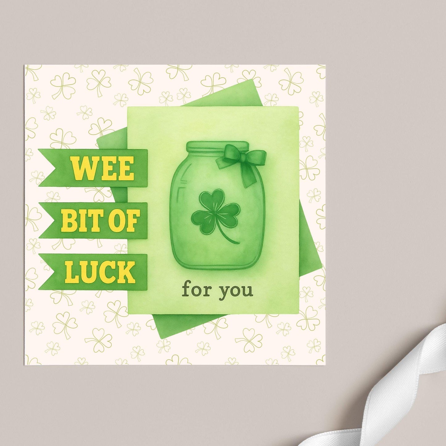 Good Luck Card, Exam Card, Lucky Clover Card, Driving Test, Travelling Card, New Job Card, Emigrating Card, Leaving Card