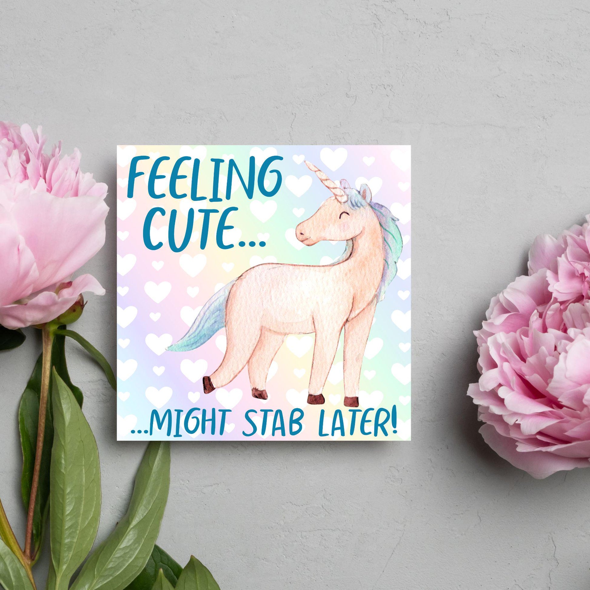 Unicorn Birthday Card, Funny Card for Granddaughter, Card for Daughter, Sister, Niece, Friend