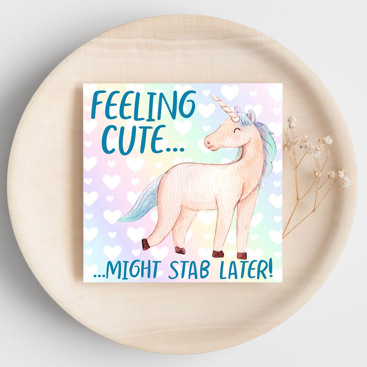 Unicorn Birthday Card, Funny Card for Granddaughter, Card for Daughter, Sister, Niece, Friend
