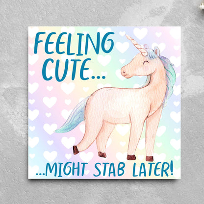 Unicorn Birthday Card, Funny Card for Granddaughter, Card for Daughter, Sister, Niece, Friend