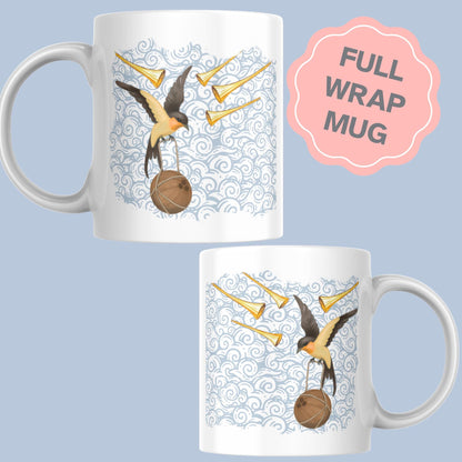 Python Mug, Fully Laden Swallow, Birthday Gift for Comedy Fans, High Quality Print Mug - Multi Colour Options