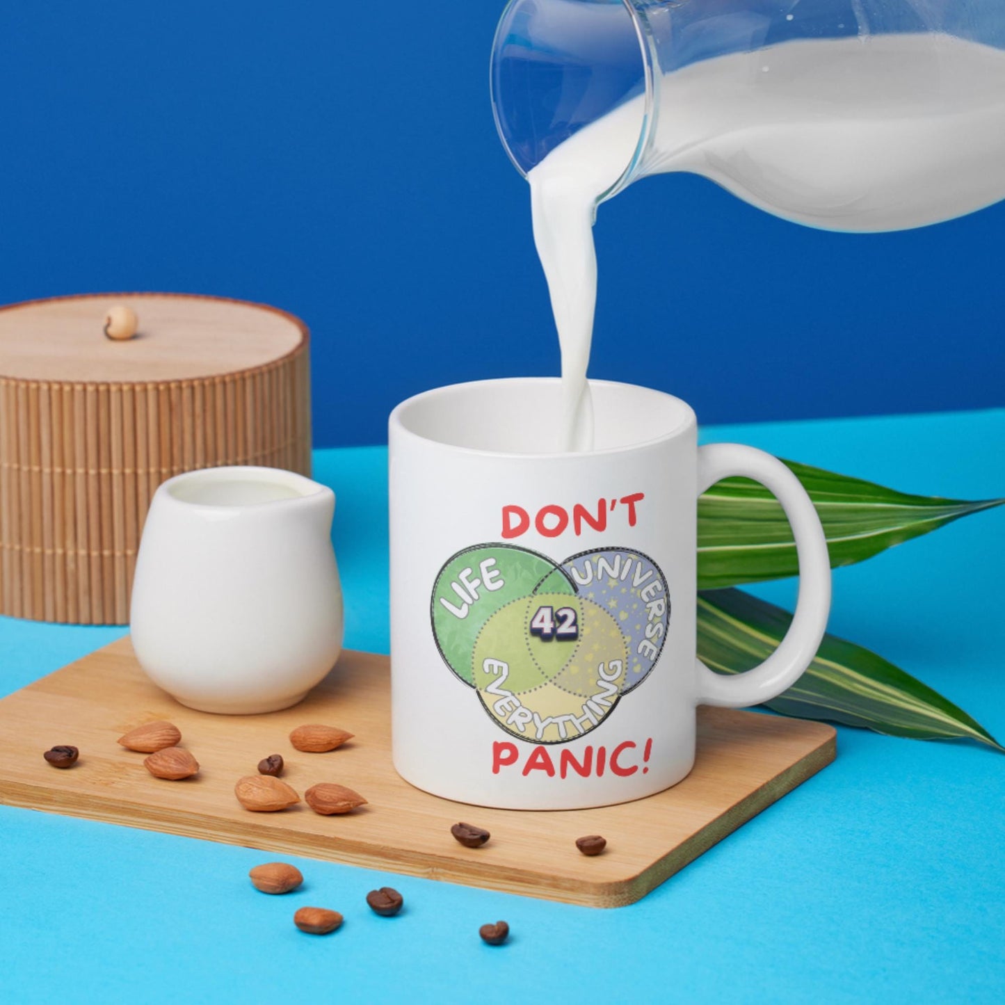 Meaning of Life Mug, Great Gift Mug, Number 42, Hitchhiker's Guide - Multi Colour Options