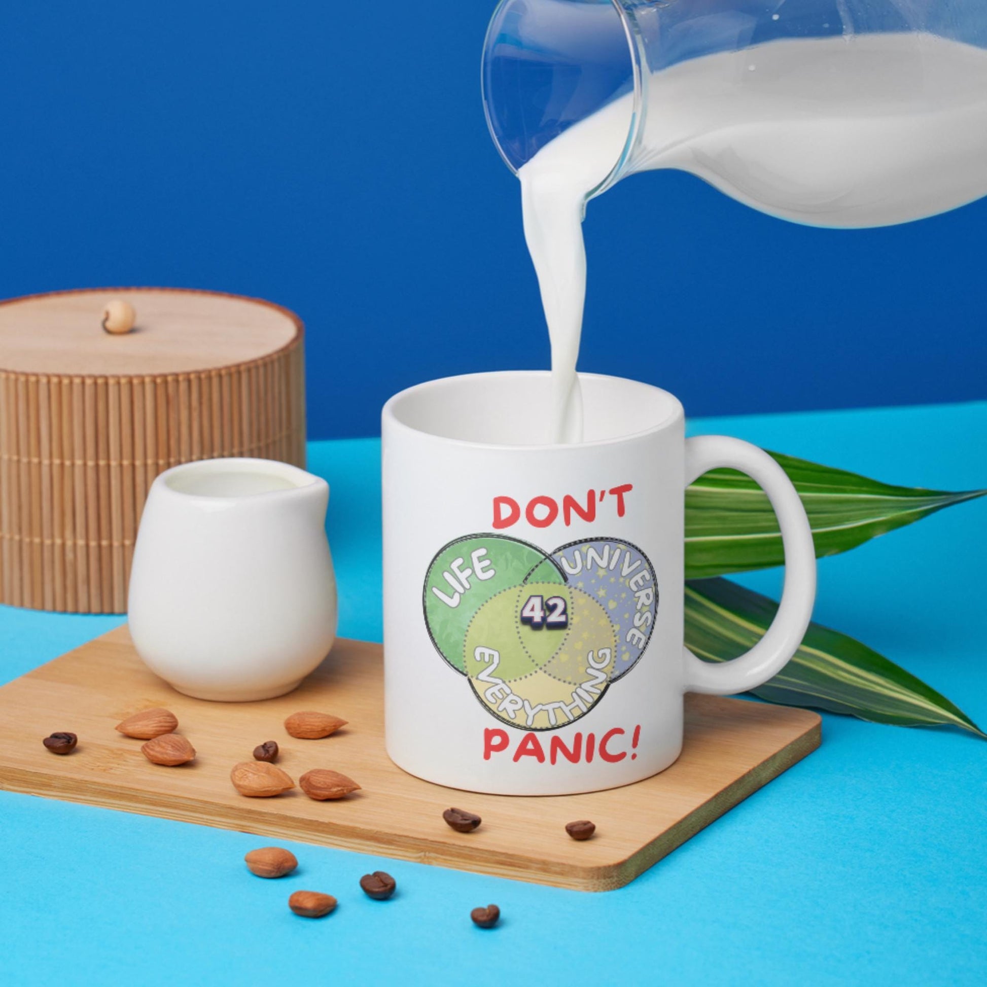 Meaning of Life Mug, Great Gift Mug, Number 42, Hitchhiker's Guide - Multi Colour Options
