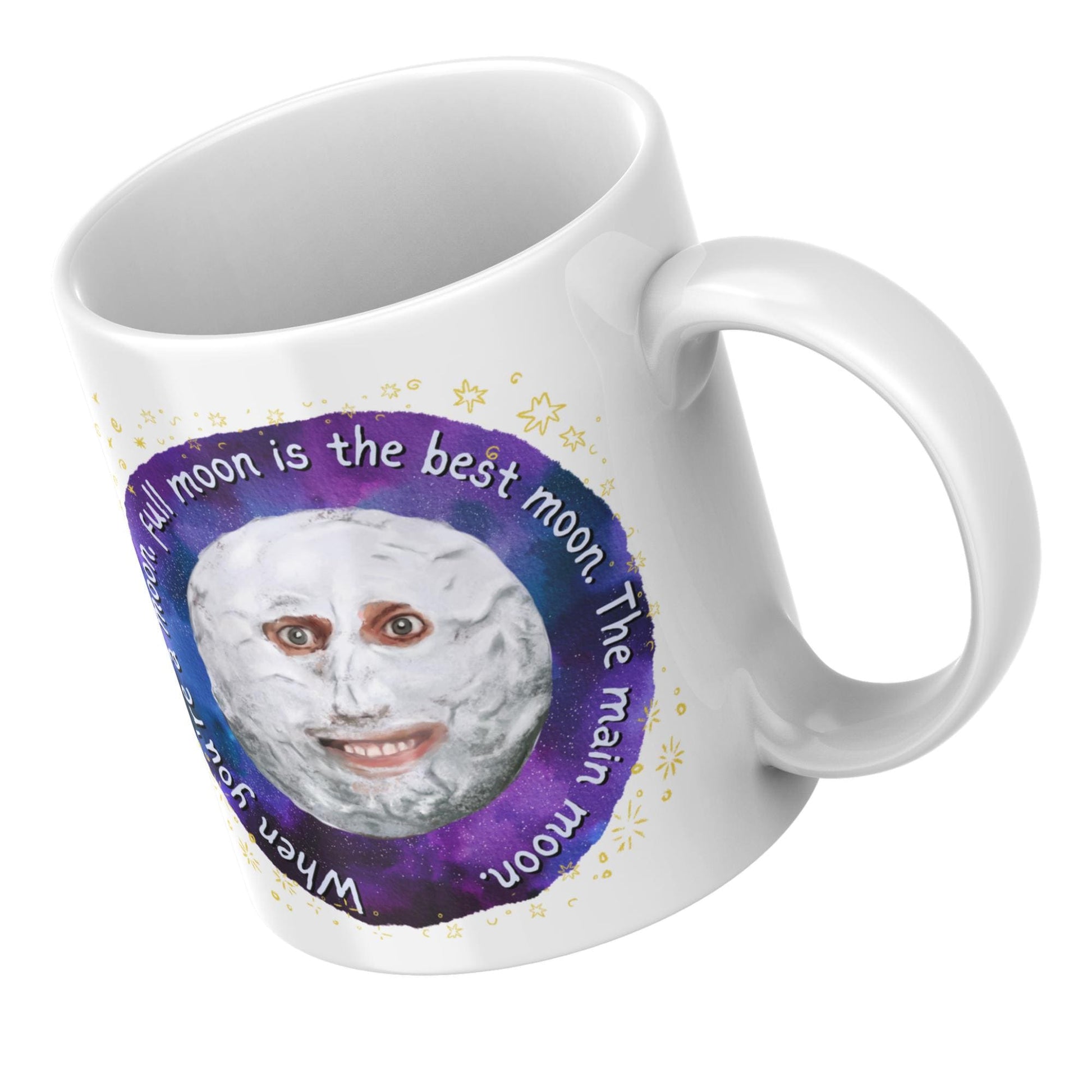 The Mighty Boosh Mug, Moon Mug, Noel Fielding, Surreal TV, Birthday Gift For Boosh Fan - Multi Colour Options