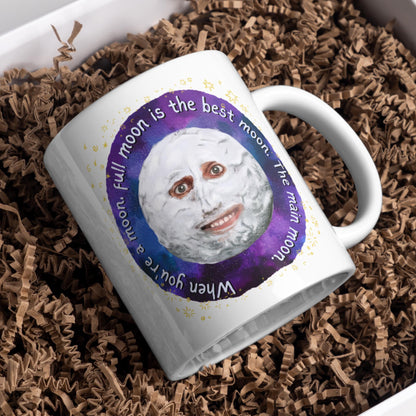 The Mighty Boosh Mug, Moon Mug, Noel Fielding, Surreal TV, Birthday Gift For Boosh Fan - Multi Colour Options