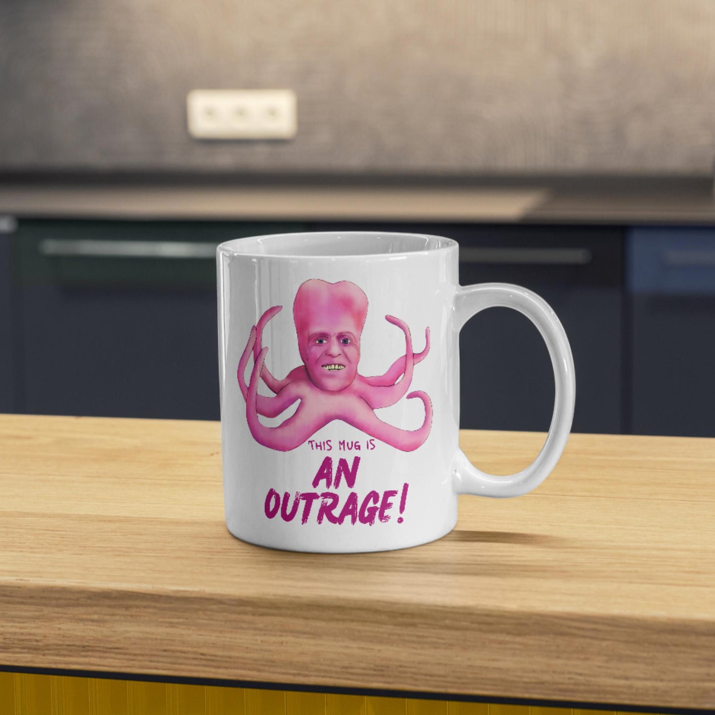 The Mighty Boosh Mug, Tony Harrison Outrage, Noel Fielding, Surreal TV, Birthday Gift For Boosh Fan - Multi Colour Options