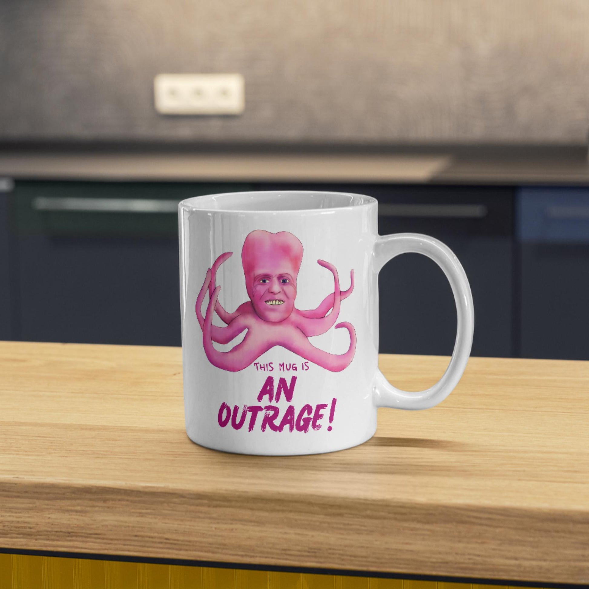 The Mighty Boosh Mug, Tony Harrison Outrage, Noel Fielding, Surreal TV, Birthday Gift For Boosh Fan - Multi Colour Options
