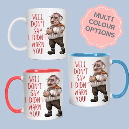 Labyrinth Hoggle Mug, Tea Cup, 80's Classic, Fantasy Movie, Cult Film Gift - Multi Colour Options