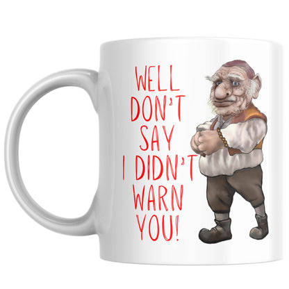 Labyrinth Hoggle Mug, Tea Cup, 80's Classic, Fantasy Movie, Cult Film Gift - Multi Colour Options