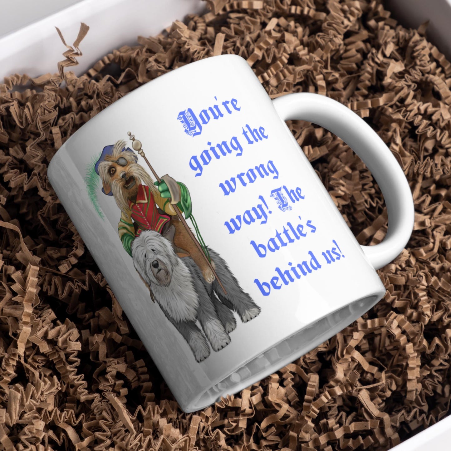 Labyrinth Sir Didymus Mug, Tea Cup, 80's Classic, Fantasy Movie, Cult Film Gift - Multi Colour Options