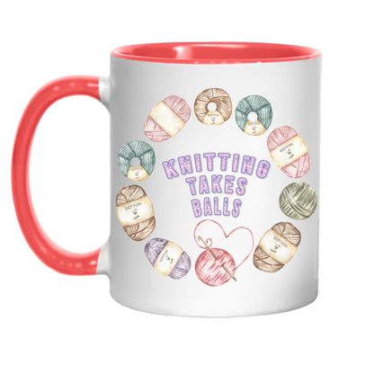 Funny Knitting Mug, Ceramic Coffee Cup, Yarn Mug for Knitter, Multi Colour Options