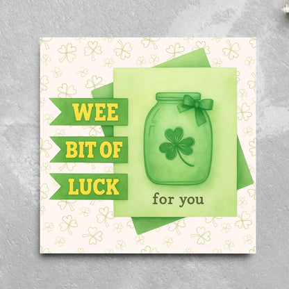 Good Luck Card, Exam Card, Lucky Clover Card, Driving Test, Travelling Card, New Job Card, Emigrating Card, Leaving Card