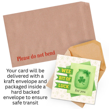 Good Luck Card, Exam Card, Lucky Clover Card, Driving Test, Travelling Card, New Job Card, Emigrating Card, Leaving Card