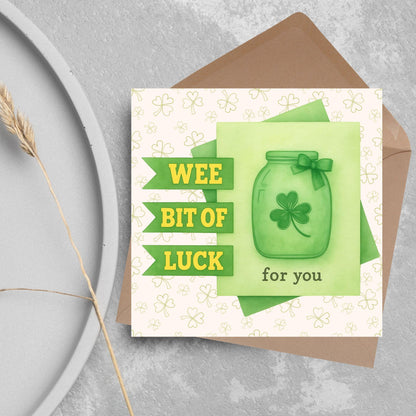 Good Luck Card, Exam Card, Lucky Clover Card, Driving Test, Travelling Card, New Job Card, Emigrating Card, Leaving Card