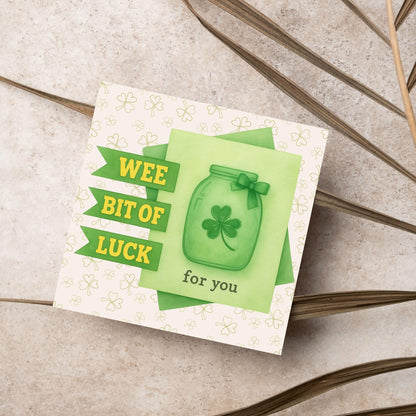 Good Luck Card, Exam Card, Lucky Clover Card, Driving Test, Travelling Card, New Job Card, Emigrating Card, Leaving Card