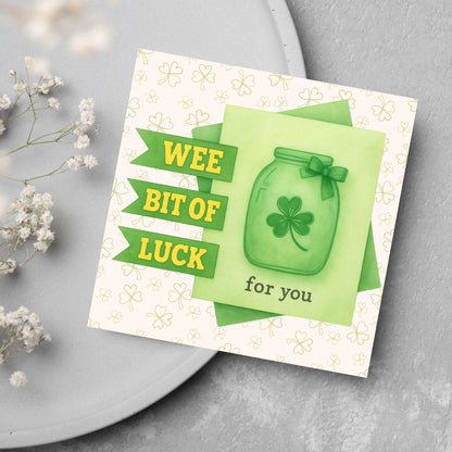 Good Luck Card, Exam Card, Lucky Clover Card, Driving Test, Travelling Card, New Job Card, Emigrating Card, Leaving Card