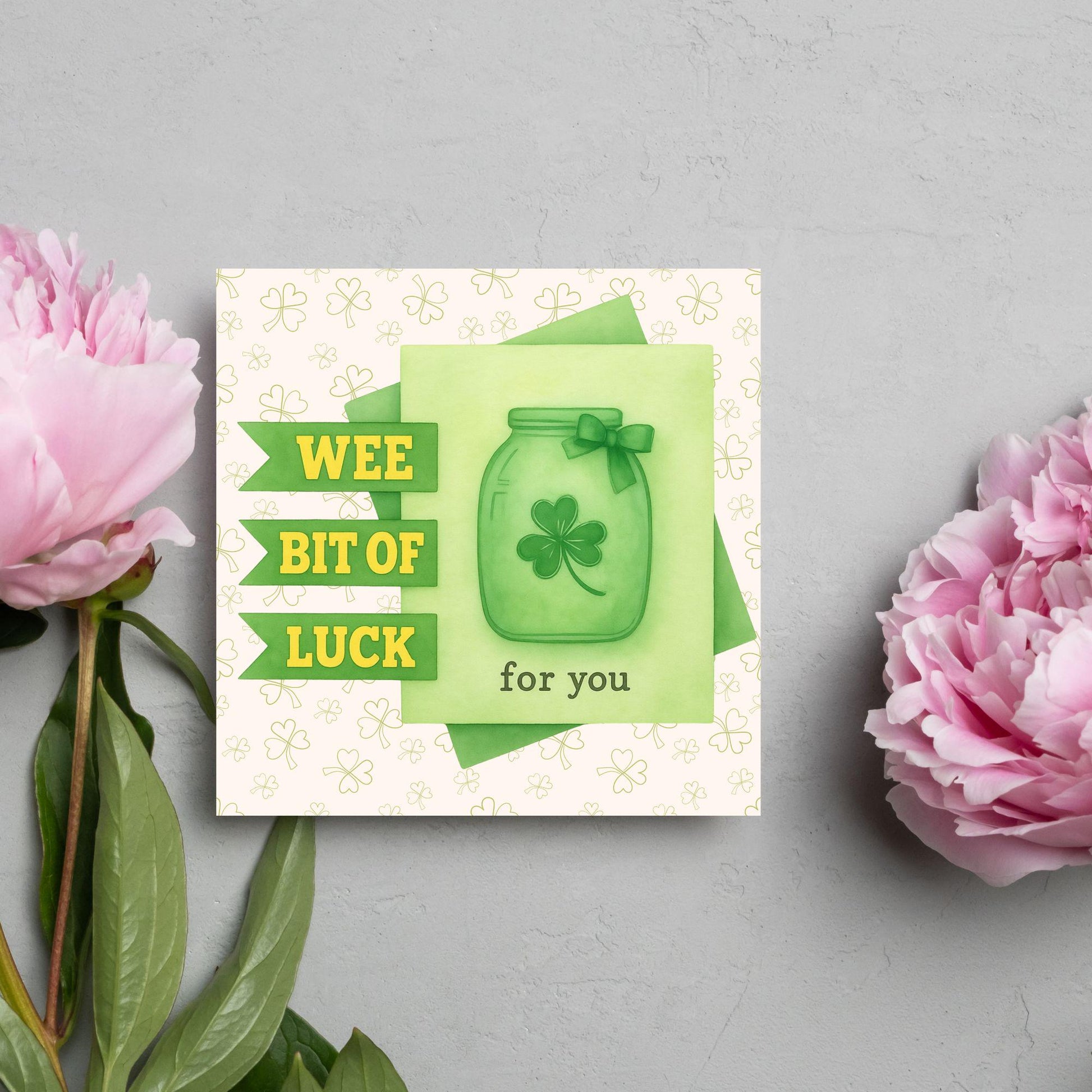 Good Luck Card, Exam Card, Lucky Clover Card, Driving Test, Travelling Card, New Job Card, Emigrating Card, Leaving Card