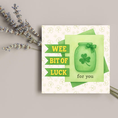 Good Luck Card, Exam Card, Lucky Clover Card, Driving Test, Travelling Card, New Job Card, Emigrating Card, Leaving Card